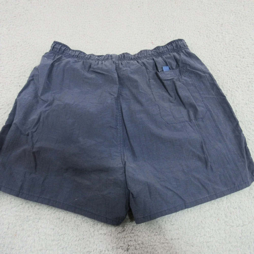 White Sierra Mens Navy‎ Blue Nylon Mesh Lined Swim Trunks Board Shorts Size M